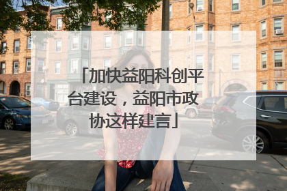 加快益阳科创平台建设，益阳市政协这样建言