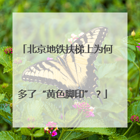 北京地铁扶梯上为何多了“黄色脚印”？