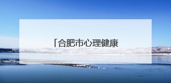 合肥市心理健康研究会正式成立