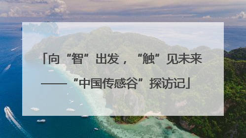 向“智”出发，“触”见未来——“中国传感谷”探访记
