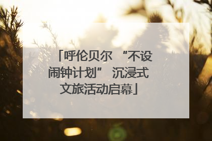 呼伦贝尔 “不设闹钟计划” 沉浸式文旅活动启幕