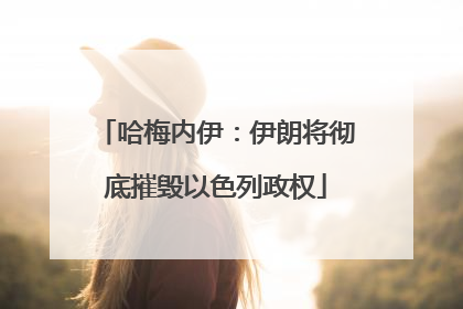 哈梅内伊：伊朗将彻底摧毁以色列政权