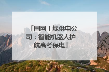 国网十堰供电公司：智能机器人护航高考保电
