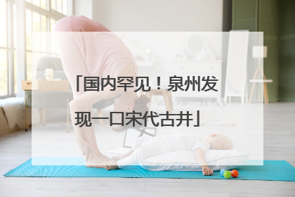 国内罕见！泉州发现一口宋代古井