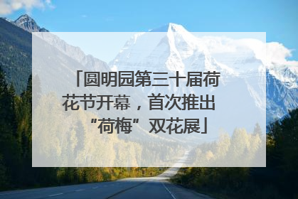 圆明园第三十届荷花节开幕，首次推出“荷梅”双花展