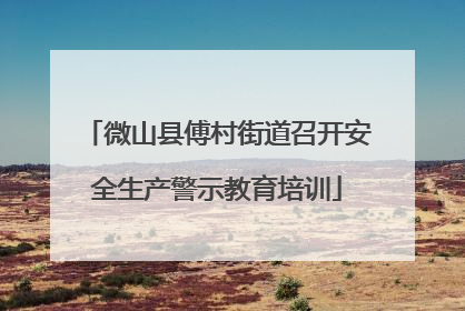 微山县傅村街道召开安全生产警示教育培训