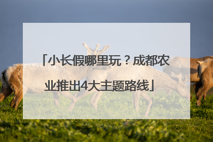 小长假哪里玩?成都农业推出4大主题路线