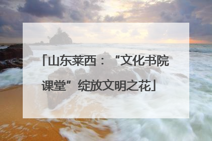 山东莱西：“文化书院课堂”绽放文明之花