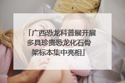 广西恐龙科普展开展 多具珍贵恐龙化石骨架标本集中亮相