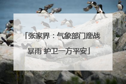 张家界：气象部门鏖战暴雨 护卫一方平安