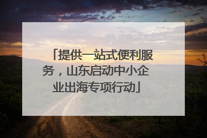 提供一站式便利服务，山东启动中小企业出海专项行动