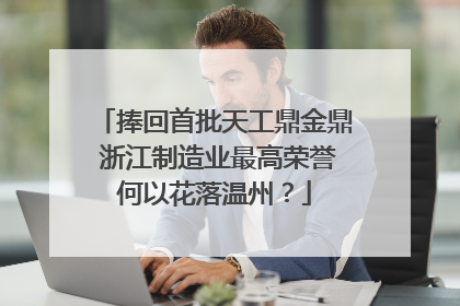 捧回首批天工鼎金鼎 浙江制造业最高荣誉何以花落温州？