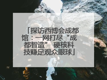 探访西博会成都馆：一网打尽“成都智造” 硬核科技赚足观众眼球