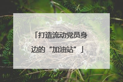 打造流动党员身边的“加油站”