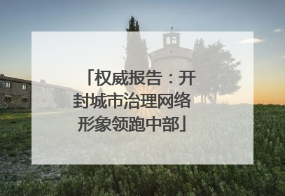 权威报告：开封城市治理网络形象领跑中部