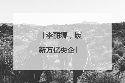 李丽娜，履新万亿央企