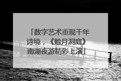 数字艺术重现千年诗境，《赊月洞庭》南湖夜游精彩上演