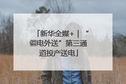 新华全媒+｜“疆电外送”第三通道投产送电