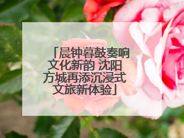 晨钟暮鼓奏响文化新韵 沈阳方城再添沉浸式文旅新体验