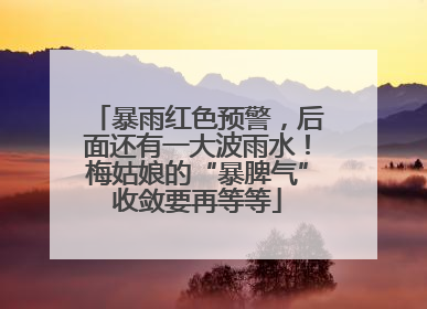 暴雨红色预警，后面还有一大波雨水！梅姑娘的“暴脾气”收敛要再等等