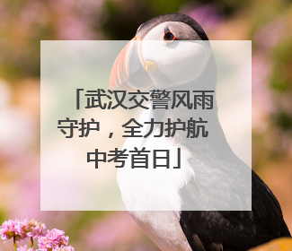 武汉交警风雨守护，全力护航中考首日