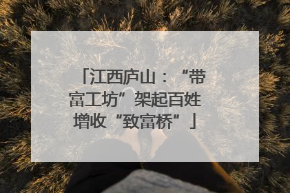 江西庐山：“带富工坊”架起百姓增收“致富桥”