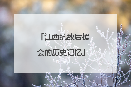 江西抗敌后援会的历史记忆