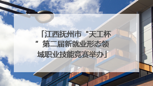 江西抚州市“天工杯”第二届新就业形态领域职业技能竞赛举办