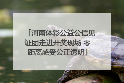 河南体彩公益公信见证团走进开奖现场 零距离感受公正透明