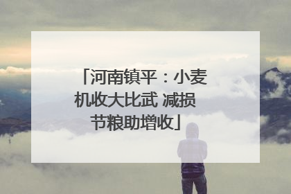 河南镇平：小麦机收大比武 减损节粮助增收