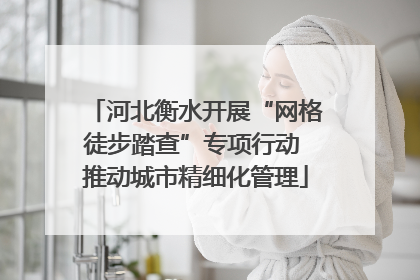 河北衡水开展“网格徒步踏查”专项行动 推动城市精细化管理