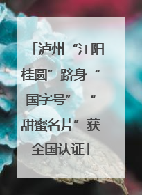泸州“江阳桂圆”跻身“国字号” “甜蜜名片”获全国认证