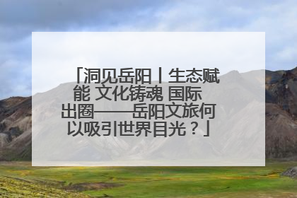 洞见岳阳丨生态赋能 文化铸魂 国际出圈——岳阳文旅何以吸引世界目光？