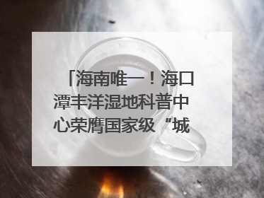 海南唯一！海口潭丰洋湿地科普中心荣膺国家级“城市儿童友好空间建设园区”称号