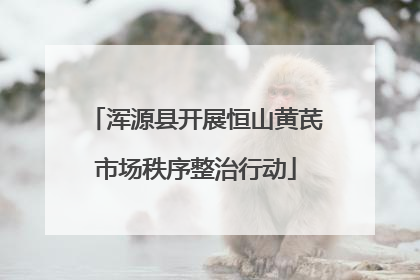 浑源县开展恒山黄芪市场秩序整治行动
