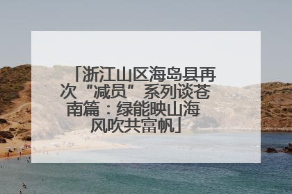 浙江山区海岛县再次“减员”系列谈苍南篇：绿能映山海 风吹共富帆