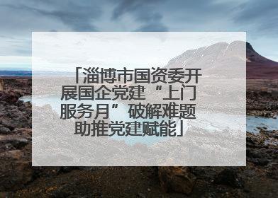 淄博市国资委开展国企党建“上门服务月”破解难题助推党建赋能