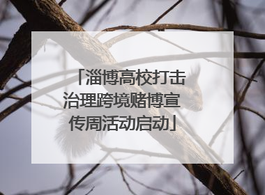 淄博高校打击治理跨境赌博宣传周活动启动