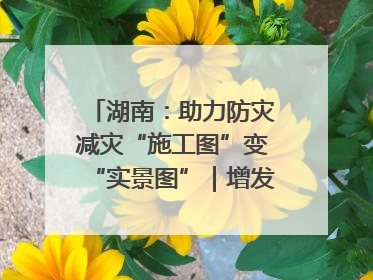 湖南：助力防灾减灾“施工图”变“实景图”｜增发国债气象项目落地见效系列报道