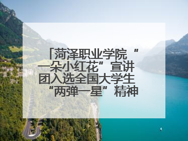 菏泽职业学院“一朵小红花”宣讲团入选全国大学生“两弹一星”精神宣讲团