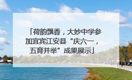 荷韵飘香，大妙中学参加宜宾江安县“庆六一，五育并举”成果展示