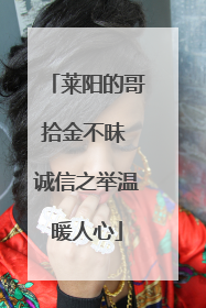 莱阳的哥拾金不昧 诚信之举温暖人心