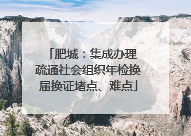 肥城：集成办理 疏通社会组织年检换届换证堵点、难点