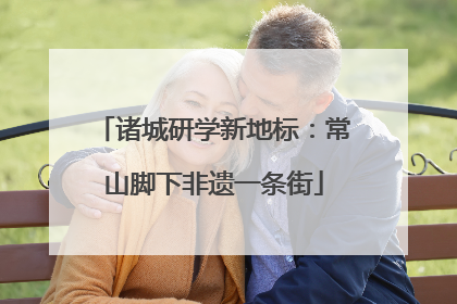 诸城研学新地标：常山脚下非遗一条街