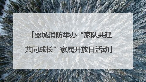 襄城消防举办“家队共建 共同成长”家属开放日活动