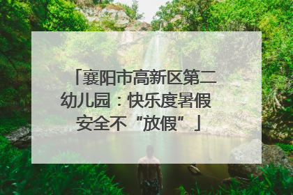 襄阳市高新区第二幼儿园：快乐度暑假 安全不“放假”