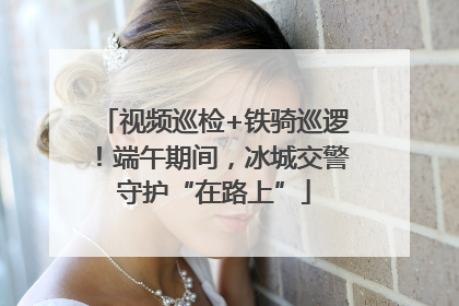 视频巡检+铁骑巡逻！端午期间，冰城交警守护“在路上”