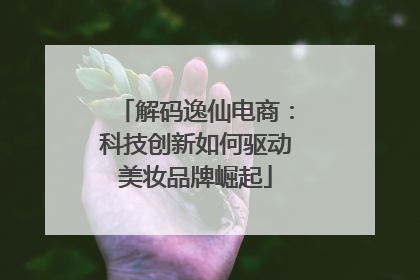 解码逸仙电商：科技创新如何驱动美妆品牌崛起