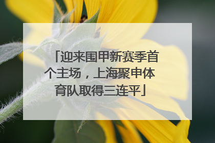 迎来围甲新赛季首个主场，上海聚申体育队取得三连平