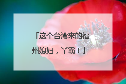 这个台湾来的福州媳妇，丫霸！